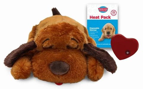 puppy chew toy and heat pack